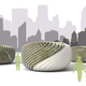 Illustration for article titled Algae-Powered Pods Provide Fresh Air in an Otherwise Polluted Environment